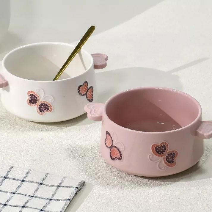 ڈش واشر محفوظ ہاتھ سے پینٹ سیرامک ​​کٹورا