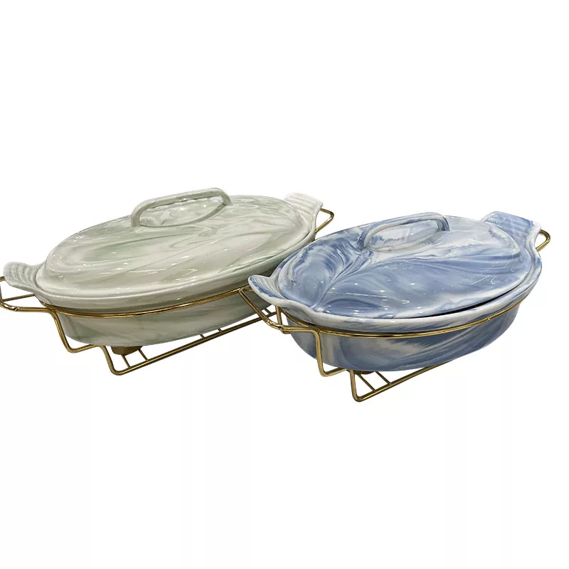 خوبصورت ماربلنگ سیرامک ​​پلیٹ